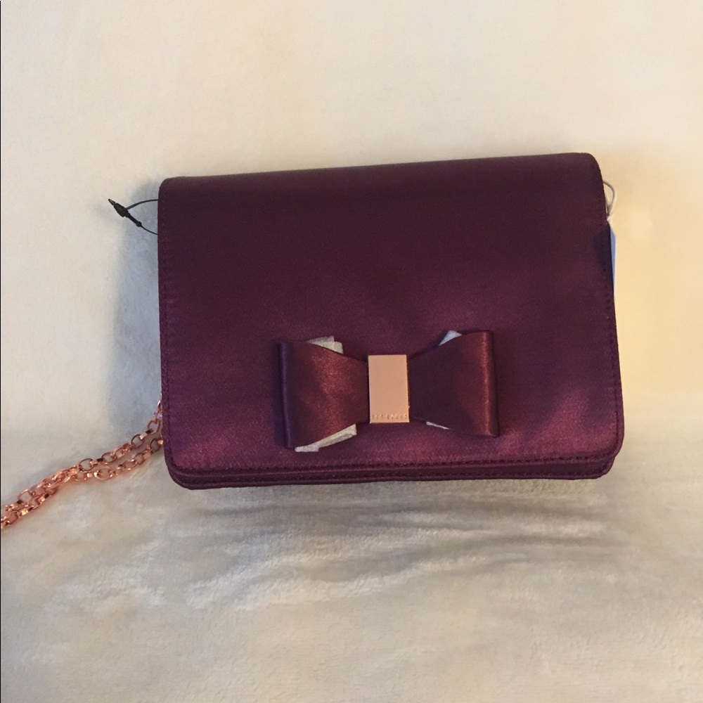 Ted Baker London Eveelyn Bow Satin Evening Bag - Picture 5 of 11